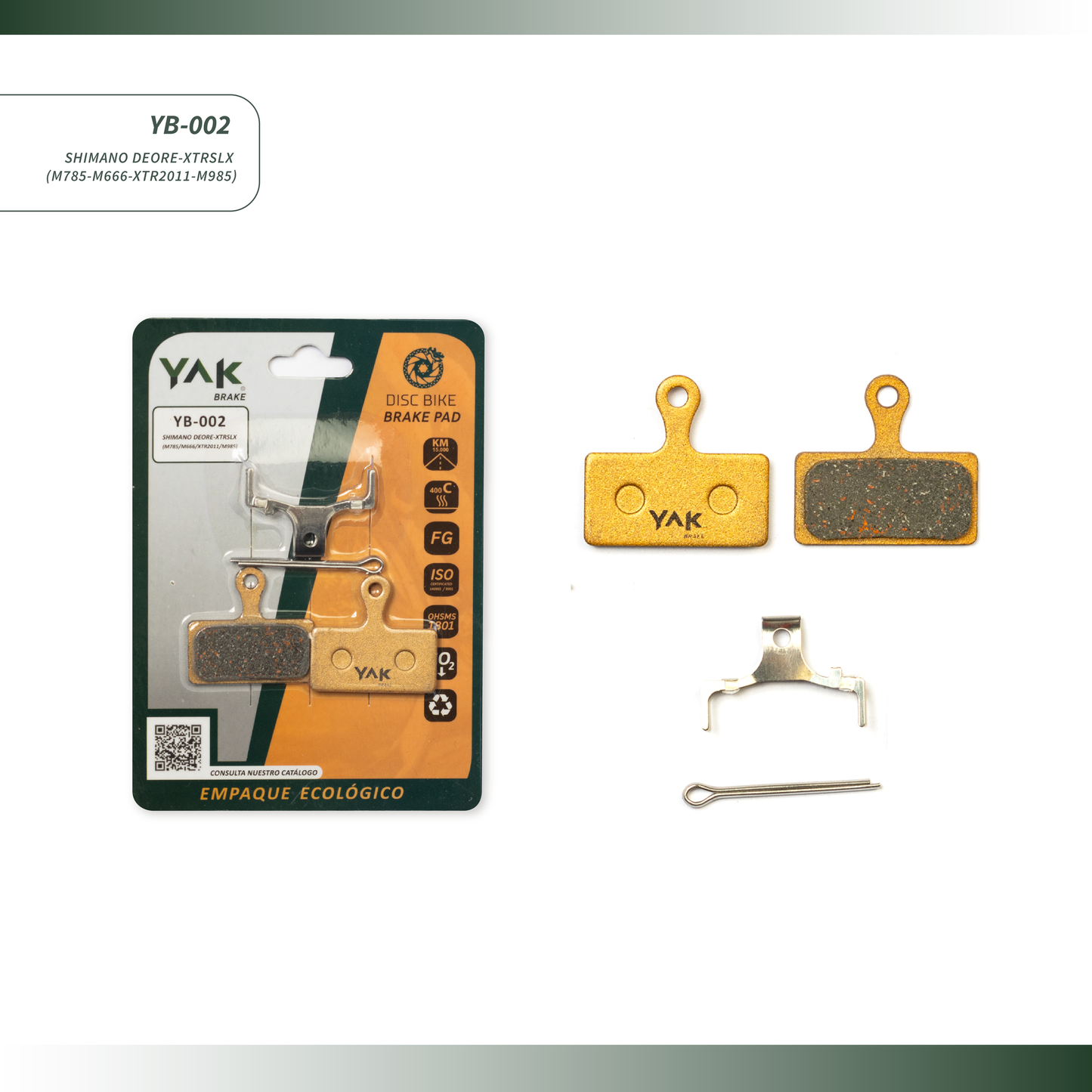 pastillas de freno para bicicleta marca yak brake yb-002 shimano