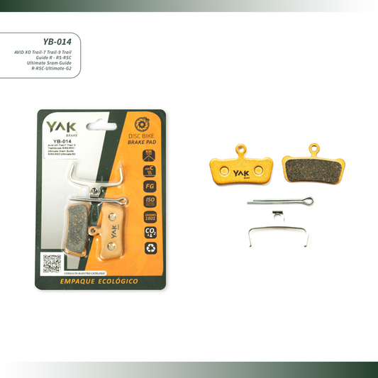 pastillas de freno para bicicleta marca yak brake yb-014 sram