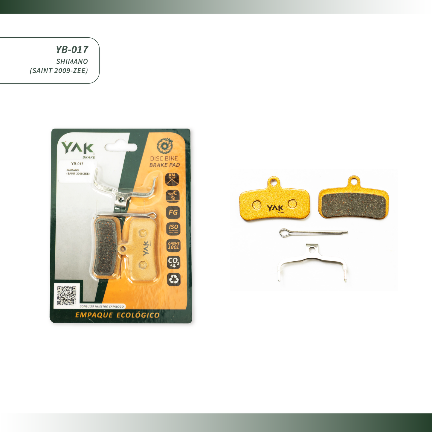 pastillas de freno para bicicleta marca yak brake yb-017